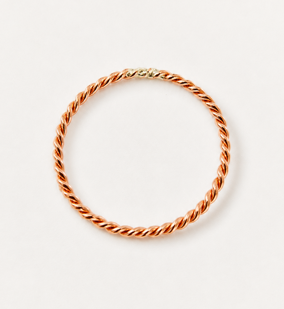 Golden Fire Tensor Ring (2.0")