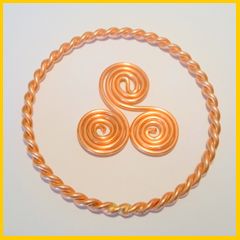 Harmony Ring - Triskelion - Copper